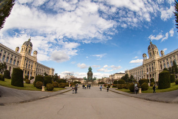 Fototapeta premium Naturhistorisches und Kunsthistorisches Museum Wien