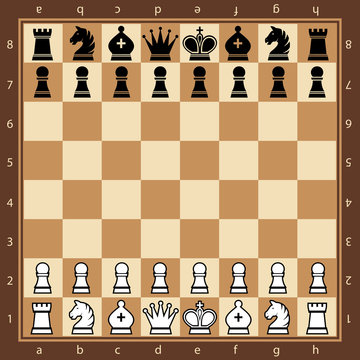 Chess. Top view.