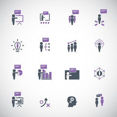 training icon set