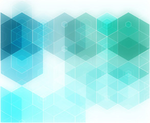 Blue abstraction, composed of blue bricks, different shades.