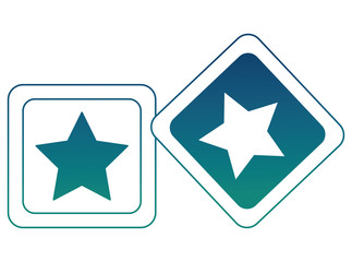 baby shower toy blocks star ornament vector illustration degraded color