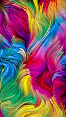 Rolgordijnen Unfolding of Liquid Color © agsandrew