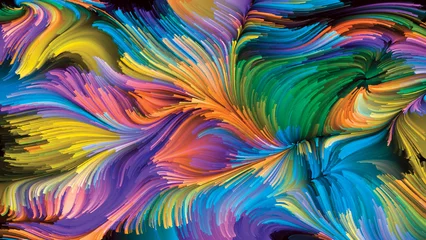 Foto op Canvas Elements of Liquid Color © agsandrew