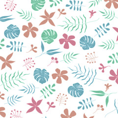 Fototapeta na wymiar Floral Background, Floral Pattern, Summer Background