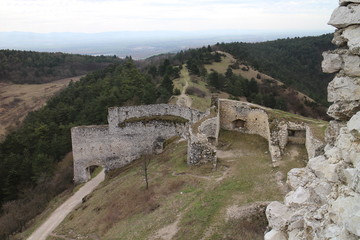Fototapeta premium Castle of Countess Elisabeth Báthory, Čachtice, Slovakia