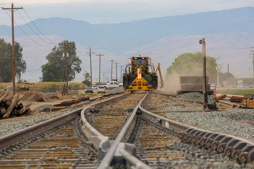 railroad track construction