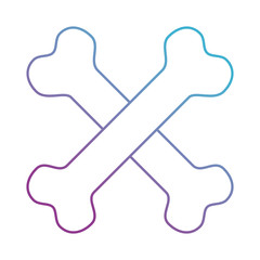bones crossed toy mascot icon vector illustration design