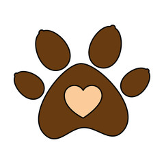 paw mascot isolated icon vector illustration design