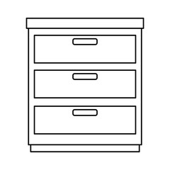 office drawer isolated icon vector illustration design