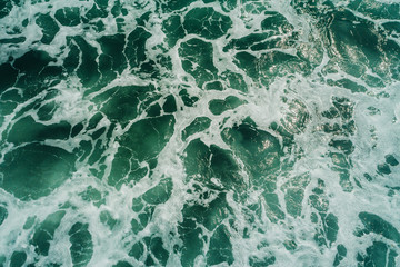 Aerial view of texture ocean waves