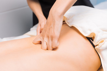 Back massage for spine and relaxation