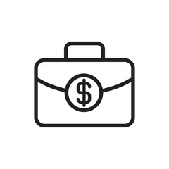 money bag outline vector icon. Modern simple isolated sign. Pixel perfect vector illustration for logo, website, mobile app and other designs