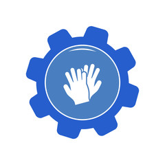 Fototapeta premium Gloves icon. Vector Illustration