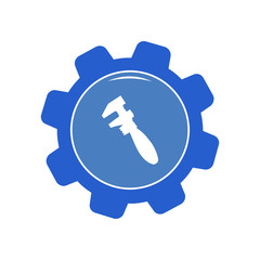 Wrench icon. Illustration
