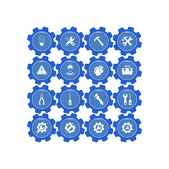 Tools icon. Flat vector icon set