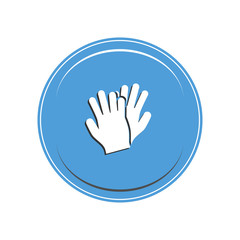 Obraz premium Gloves icon. Vector Illustration