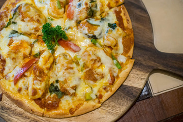 Pizza on the table