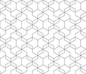 abstract geometric background with  lines. simple shapes. vector seamless pattern. black and white image