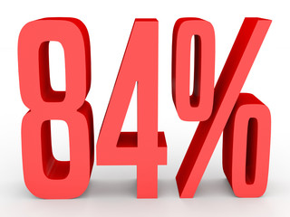 Eighty four percent off. Discount 84 %.