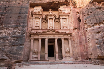 Ancient temple in Petra, Jordan