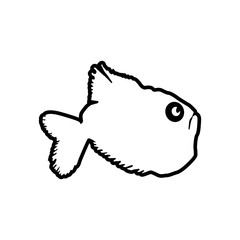 Ax Fish vector icon