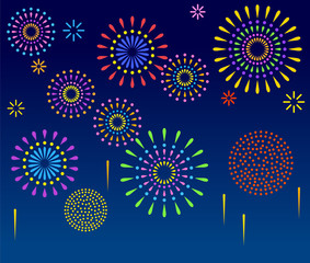 夜空に彩る花火
