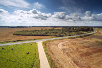 Summer day near to Dobele, Latvia.