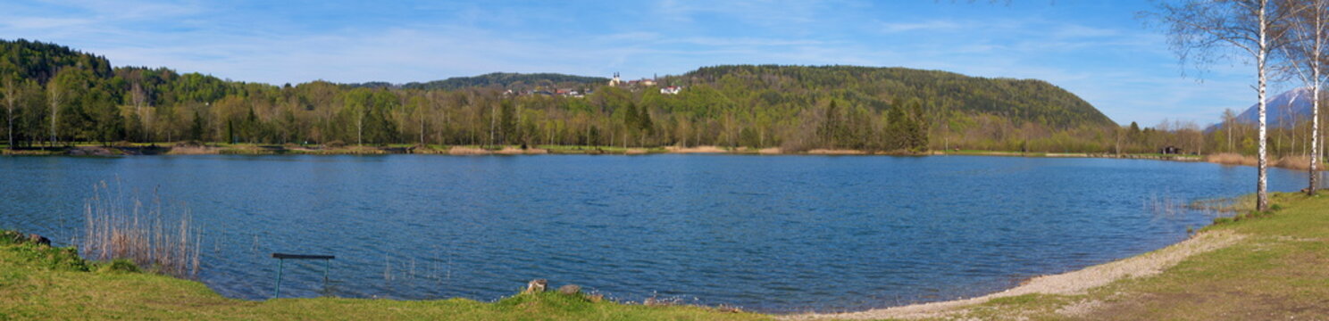 Ferlacher Badesee (Re&szlig;nig Badesee) in S&uuml;dk&auml;rnten / &Ouml;sterreich