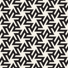 Vector seamless geometric pattern. Simple abstract lines lattice. Repeating elements stylish background