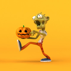 Fun zombie - 3D Illustration