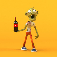 Fun zombie - 3D Illustration