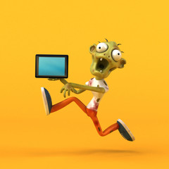 Fun zombie - 3D Illustration