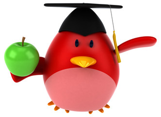 Red bird - 3D Illustration