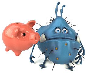 Fun germ - 3D Illustration