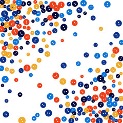 Vector Confetti Background Pattern. Element of design. Colored buttons on a black background