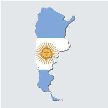 recommend clip art: Argentina Map Flag