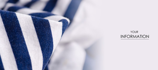 Cloth white blue marine clothing textile macro