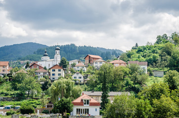 Fototapeta na wymiar Panorama town of 