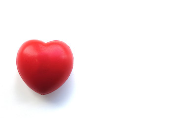 A red heart isolated on white background
