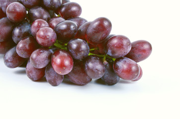 close up Purple grapes on white background.
Health Benefits of Grapes
