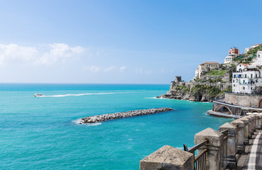 Coastline of Amalfi, Italy. Seascape