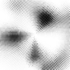 Abstract Halftone Texture. Vector black and white background