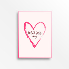 Fototapeta na wymiar Happy Mother's Day - hand drawn calligraphy phrases. Holiday lettering for card