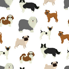 Dog pattern Geometric style