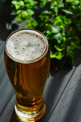 テラスでビール