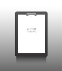 Premium corporate identity template .Writing tablet. Business stationery mock-up .Vector illustration.