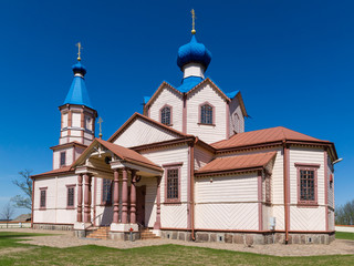 Fototapeta na wymiar Orthodox church of St. Apostle James in Losinka, Podlasie, Poland
