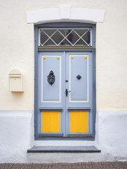 Victorian era style house wooden doors