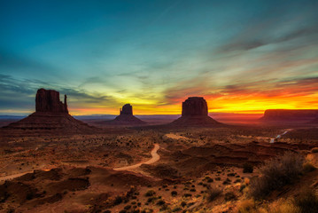 Sunrise over Monument Valley, Arizona, USA