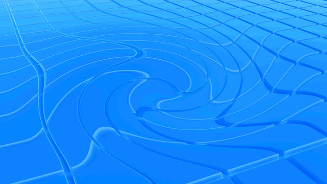 blue swirl - CG image